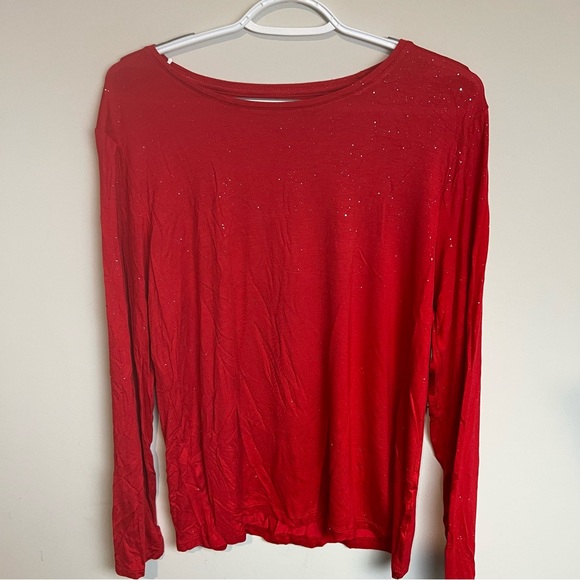 Celebrate Together Red/Glitter Long Sleeve Shirt - Picture 1 of 2